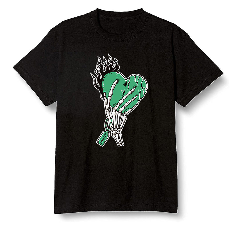 Pop Colour AJ13 Retro 'Lucky Green' - Love it will pay - Black Men T-shirt