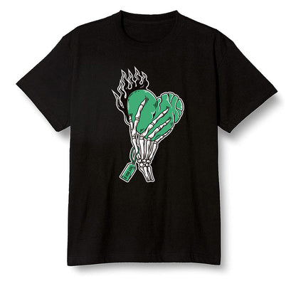 Pop Colour AJ13 Retro 'Lucky Green' - Love it will pay - Black Men T-shirt