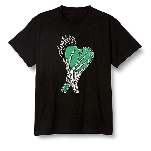 Pop Colour AJ13 Retro 'Lucky Green' - Love it will pay - Black Men T-shirt
