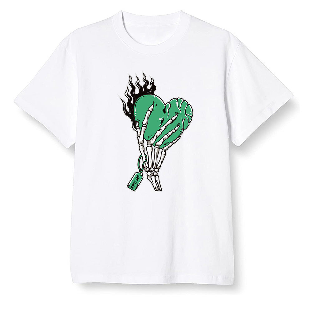 Pop Colour AJ13 Retro 'Lucky Green' - Love it will pay - White Men T-shirt