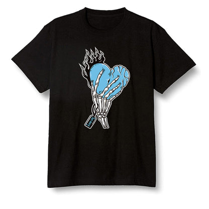 Pop Colour AJ13 Retro Obsidian Powder Blue - Love it will pay - Black Men T-shirt