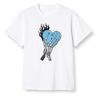 Pop Colour AJ13 Retro Obsidian Powder Blue - Love it will pay - White Men T-shirt