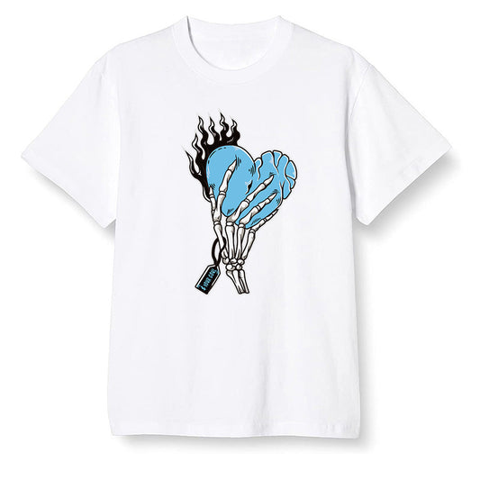 Pop Colour AJ13 Retro Obsidian Powder Blue - Love it will pay - White Men T-shirt