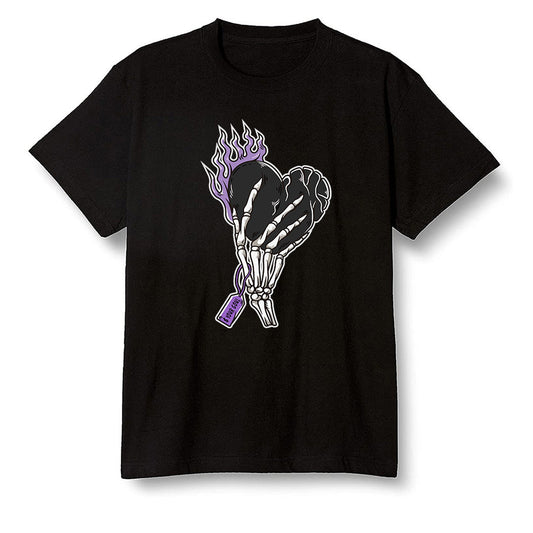 Pop Colour AJ13 Retro Court Purple - Love it will pay - Black Men T-shirt