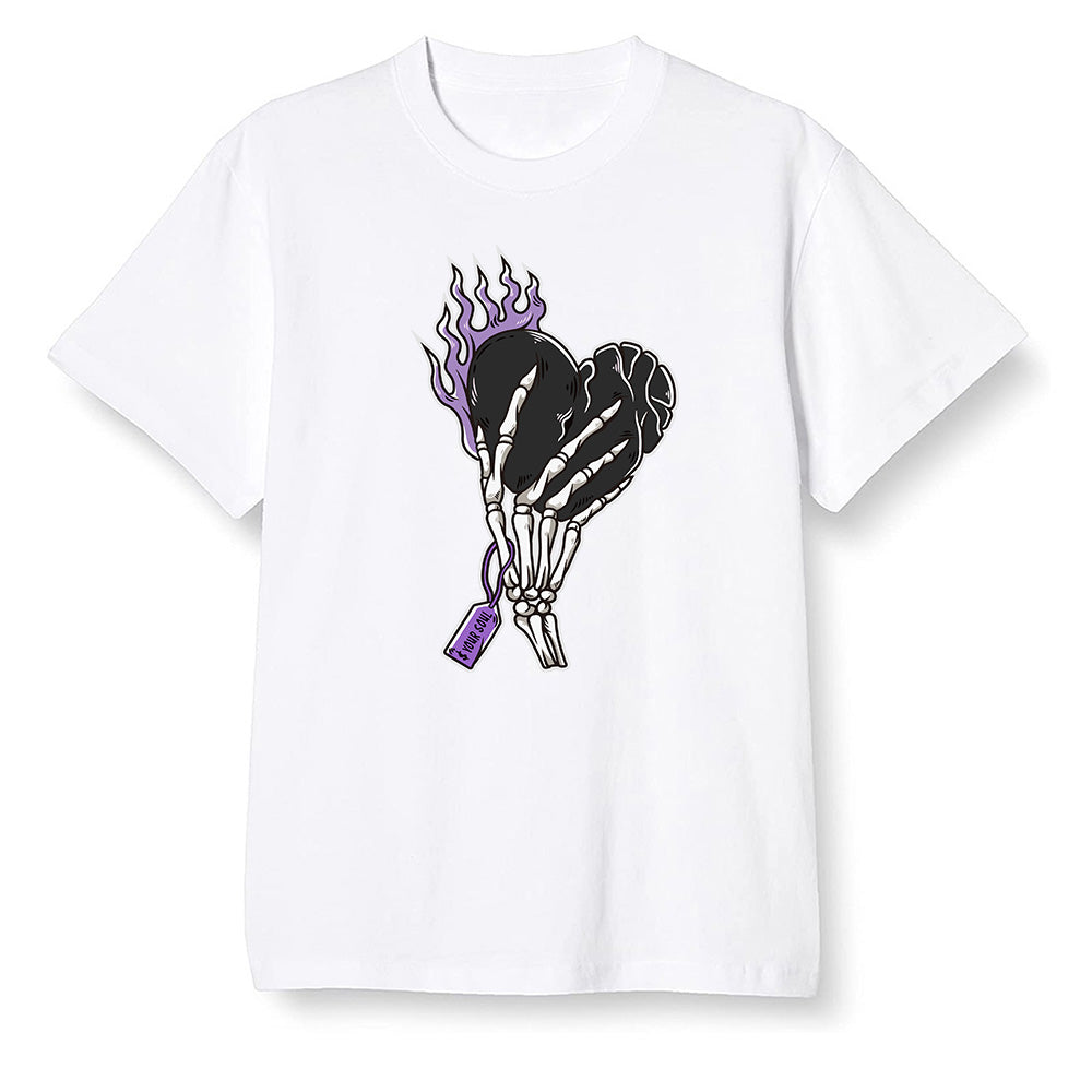 Pop Colour AJ13 Retro Court Purple - Love it will pay - White Men T-shirt