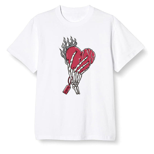 Pop Colour AJ13 Retro Gym Red Flint Grey - Love it will pay - White Men T-shirt
