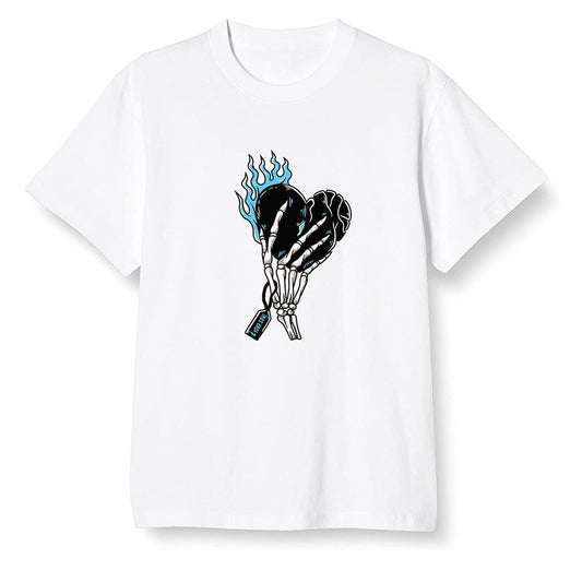 Pop Colour AJ6 Retro Unc - Univeristy Blue - Love it will pay - White Men T-shirt