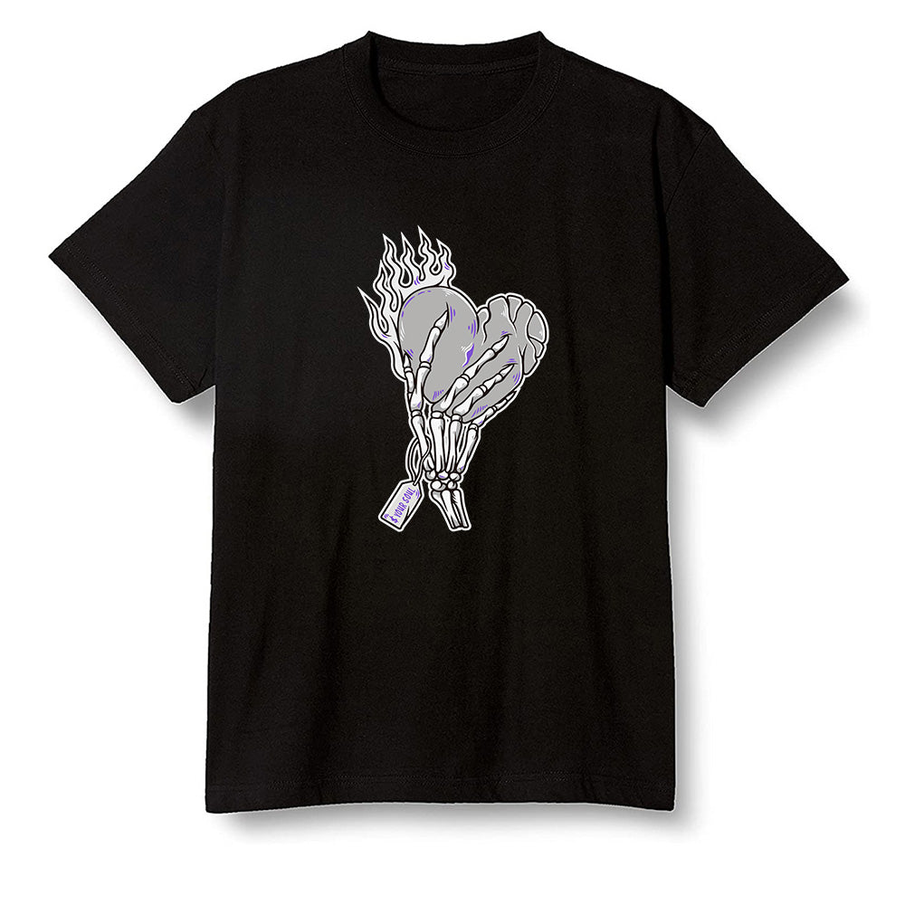 Pop Colour AJ6 Retro Ltr Flint - Love it will pay - Black Men T-shirt