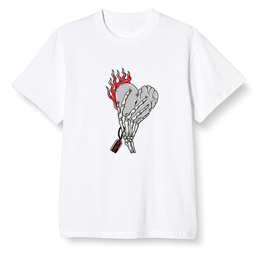 Nike Pop Colour AJ6 Retro Reflective Infrared - Love it will pay - White Men T-shirt