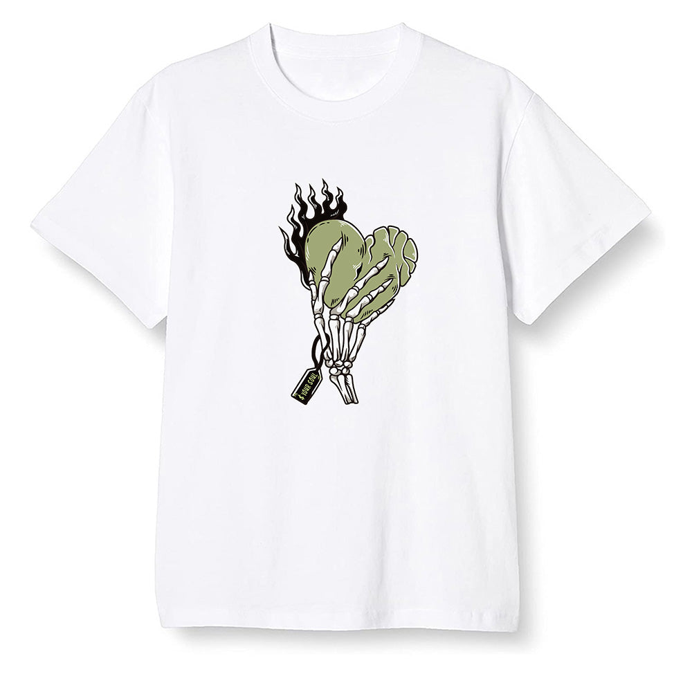 Pop Colour AJ6 Retro SP Travis Scott - Medium Olive - Love it will pay - White Men T-shirt