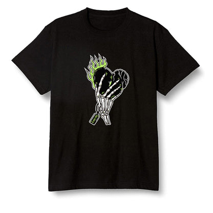 Pop Colour AJ6 Retro Electric Green - Love it will pay - Black Men T-shirt