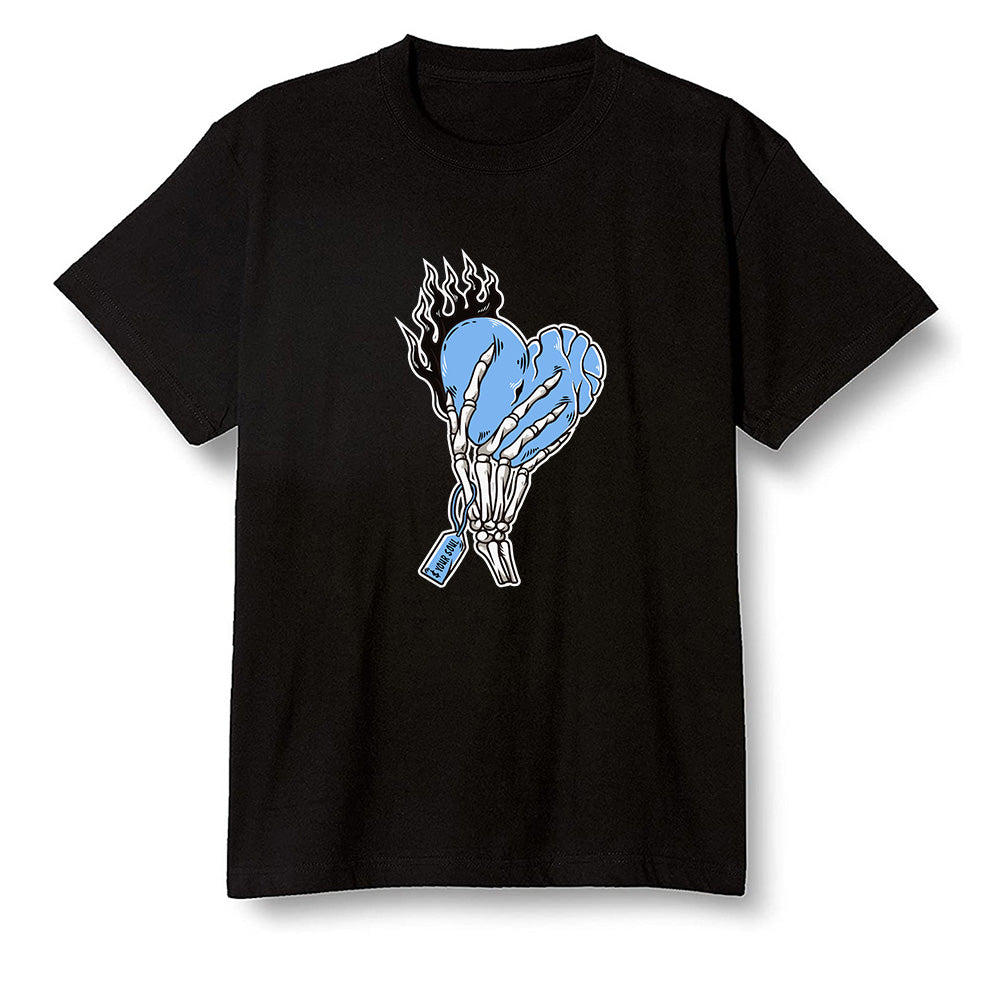 Pop Colour AJ6 UNC White - Love it will pay - Black Men T-shirt