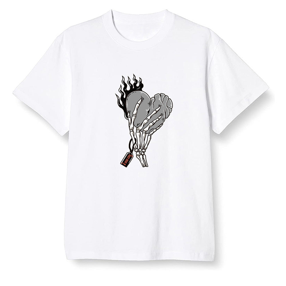 Pop Colour AJ6 Retro Psg Iron Grey Infrared - Love it will pay - White Men T-shirt