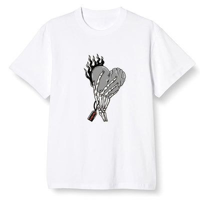 Pop Colour AJ6 Retro Psg Iron Grey Infrared - Love it will pay - White Men T-shirt