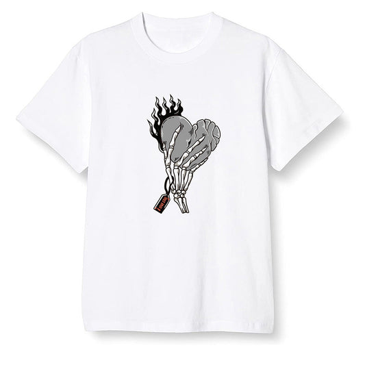 Pop Colour AJ6 Retro Psg Iron Grey Infrared - Love it will pay - White Men T-shirt