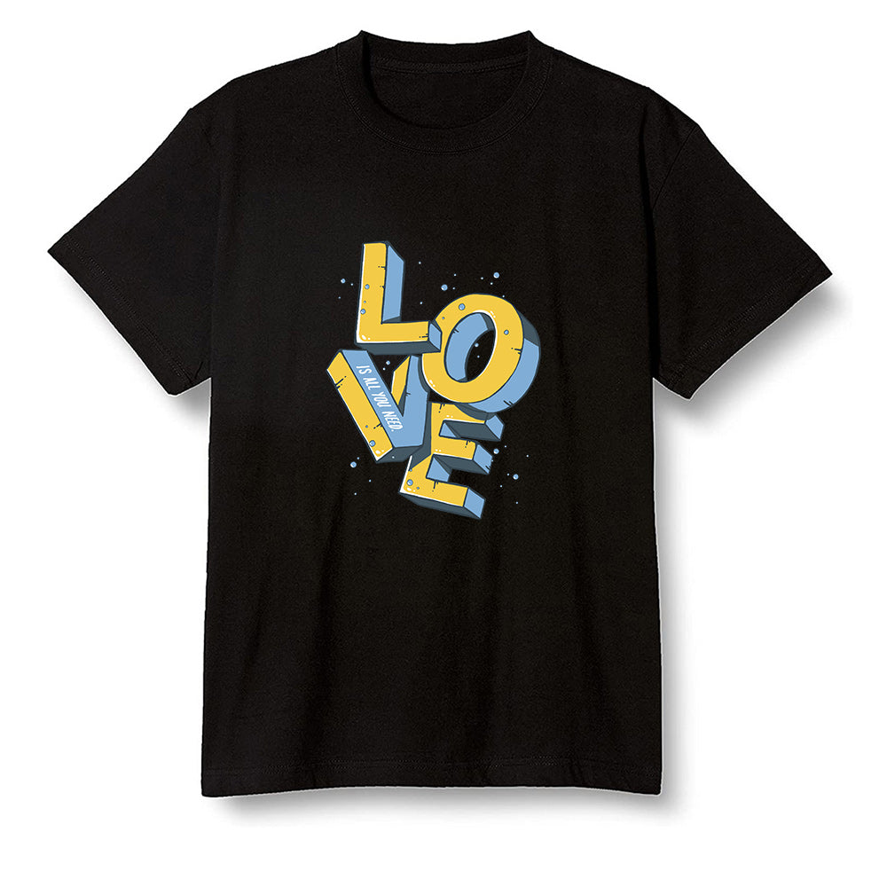 Pop Colour AJ1 Retro Low 'West Coast' White/Varsity Maize-University Blue - Love!  - Black Men T-shirt