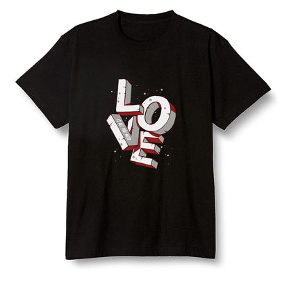 Pop Colour AJ1 Retro Low 'Hare' Grey Mist/University Red-Light Poison - Love!  - Black Men T-shirt