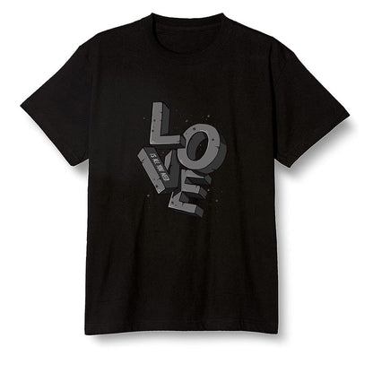 Pop Colour AJ1 Low 'Triple Black' Black - Love!  - Black Men T-shirt