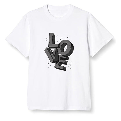 Pop Colour AJ1 Low 'Triple Black' Black - Love!  - White Men T-shirt