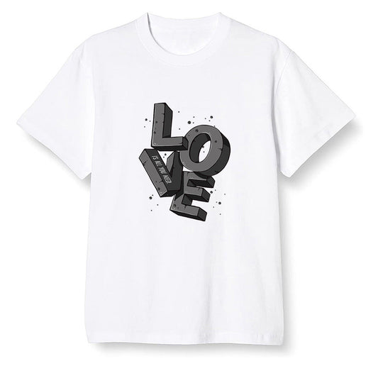 Pop Colour AJ1 Low 'Triple Black' Black - Love!  - White Men T-shirt
