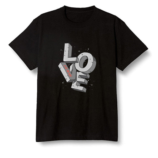 Pop Colour AJ1 Low GS Light Smoke Grey - Love!  - Black Men T-shirt