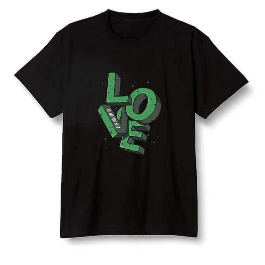 Pop Colour AJ1 Retro High OG Pine Green J10456 - Love!  - Black Men T-shirt