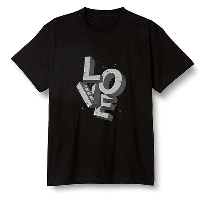 Pop Colour AJ1 Retro High OG Rebellionaire - Love!  - Black Men T-shirt