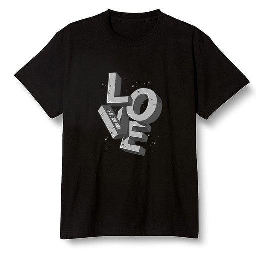 Pop Colour AJ1 Retro High OG Rebellionaire - Love!  - Black Men T-shirt
