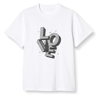 Pop Colour AJ1 Retro High OG Rebellionaire - Love!  - White Men T-shirt