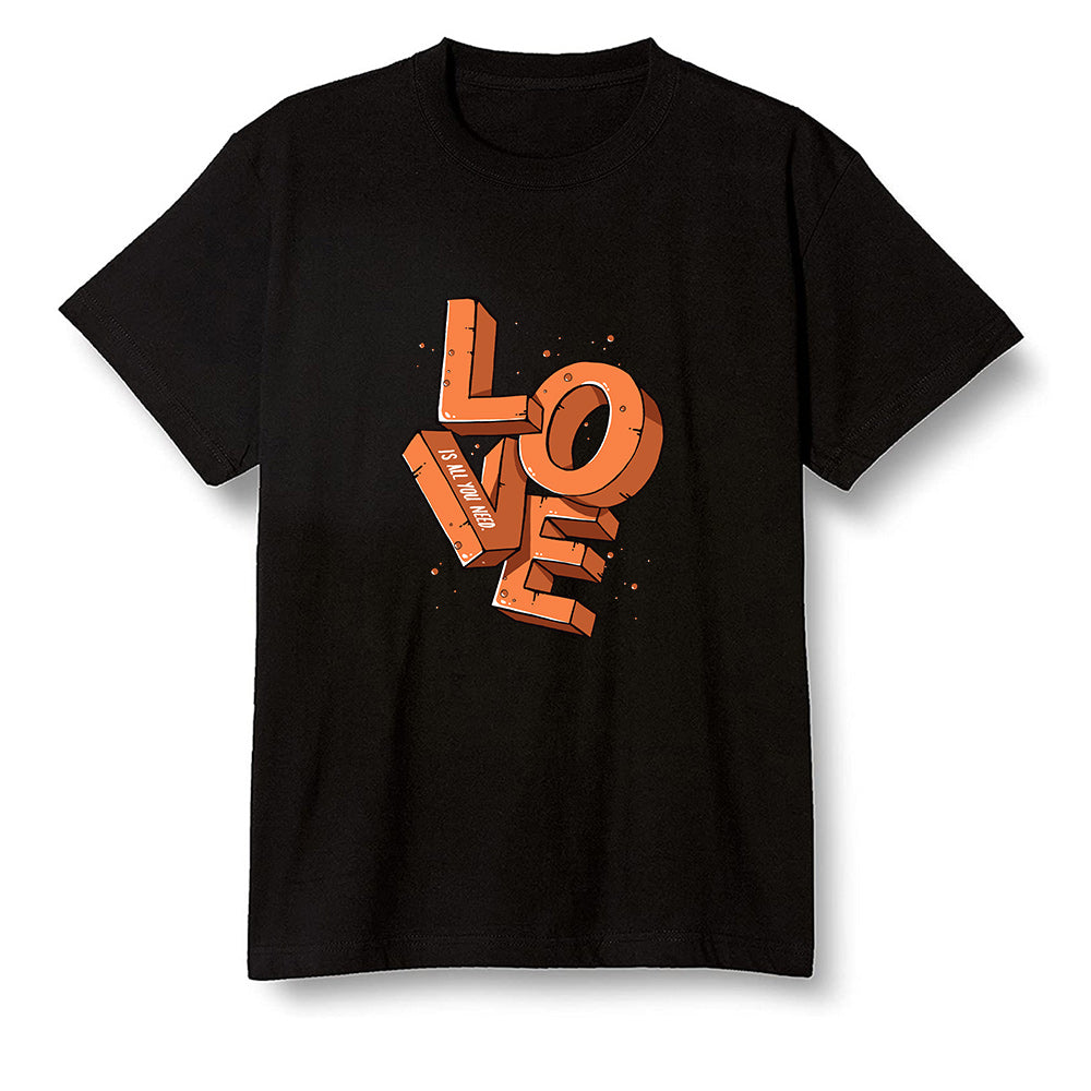 Pop Colour AJ1 Retro High OG Shattered Backboard Away - Love!  - Black Men T-shirt