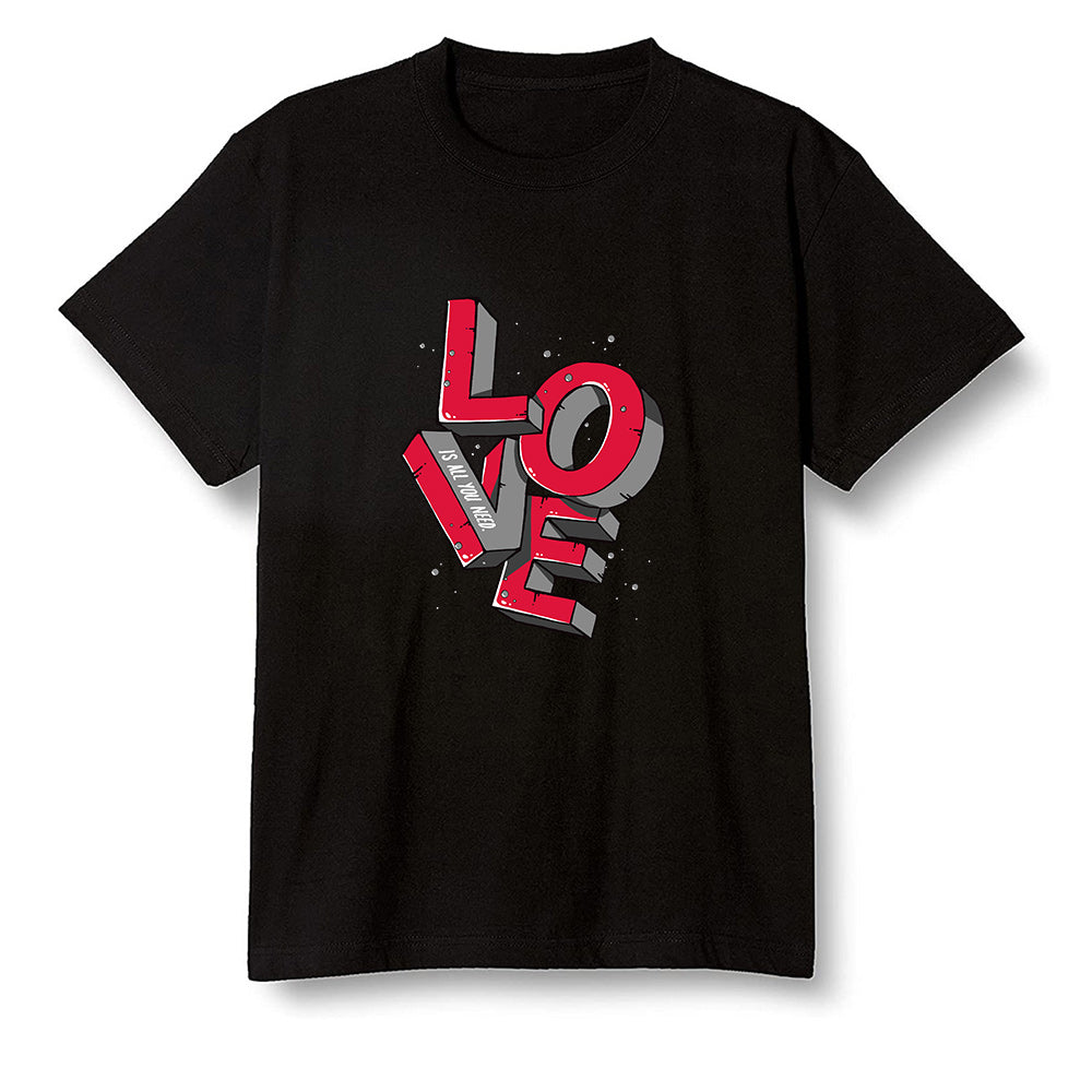 Pop Colour AJ1 Retro High OG Light Smoke Grey - Love!  - Black Men T-shirt