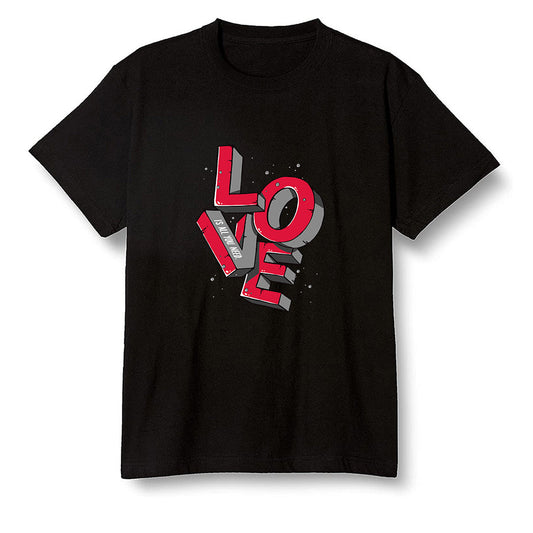 Pop Colour AJ1 Retro High OG Light Smoke Grey - Love!  - Black Men T-shirt
