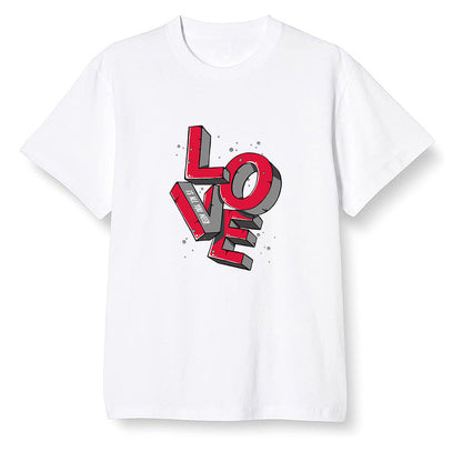 Pop Colour AJ1 Retro High OG Light Smoke Grey - Love!  - White Men T-shirt