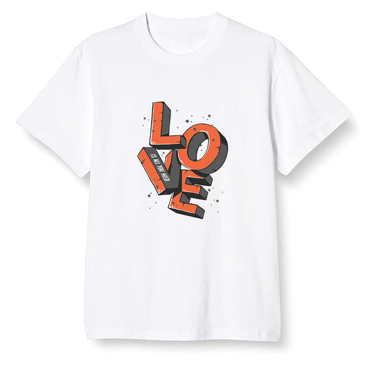 Pop Colour AJ1 Retro High OG Electro Orange - Love!  - White Men T-shirt