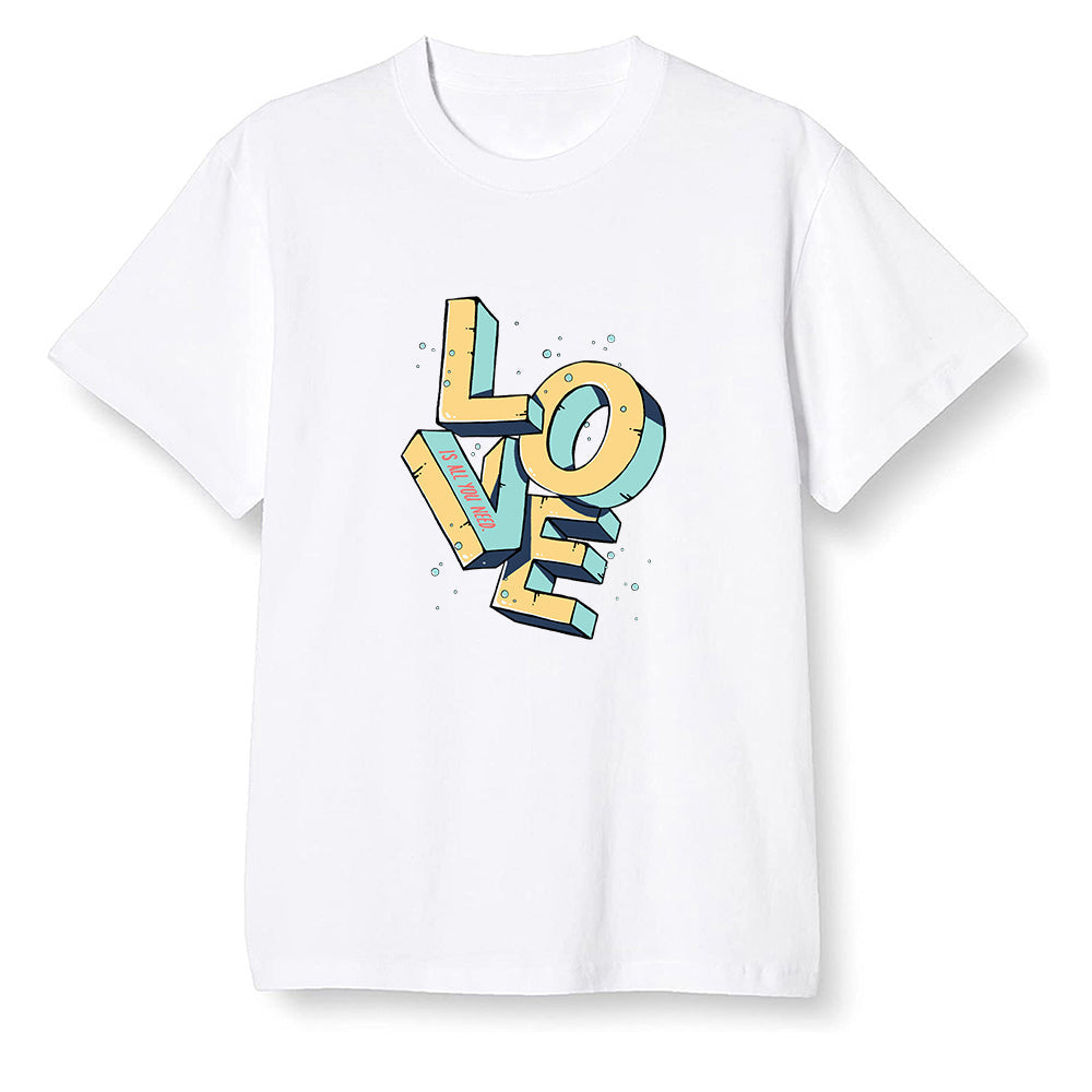 Pop Colour AJ1 Retro High OG Tokyo Bio Hack - Love!  - White Men T-shirt