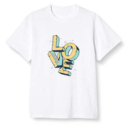 Pop Colour AJ1 Retro High OG Tokyo Bio Hack - Love!  - White Men T-shirt