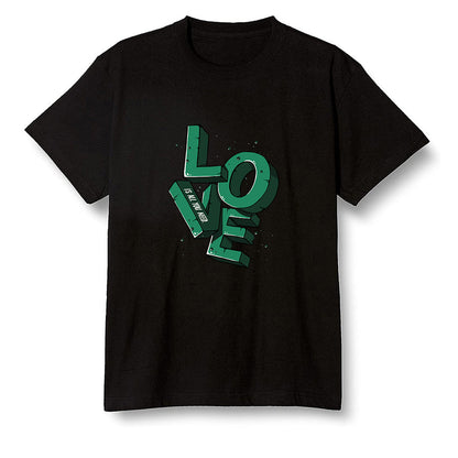 Pop Colour AJ1 Retro High OG Pine Green J10443 - Love!  - Black Men T-shirt