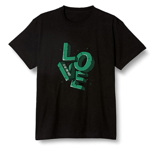 Pop Colour AJ1 Retro High OG Pine Green J10443 - Love!  - Black Men T-shirt