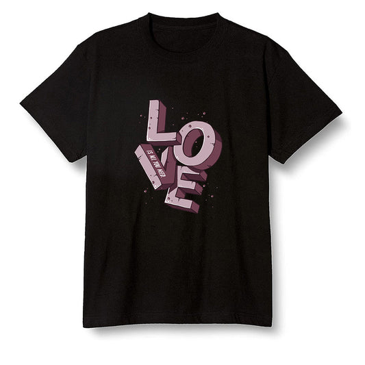 Pop Colour AJ1 Retro High OG Bordeaux - Love!  - Black Men T-shirt