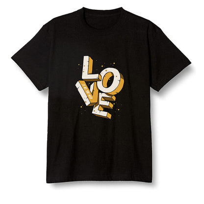 Pop Colour AJ1 Retro High OG Rookie Of The Year - Love!  - Black Men T-shirt