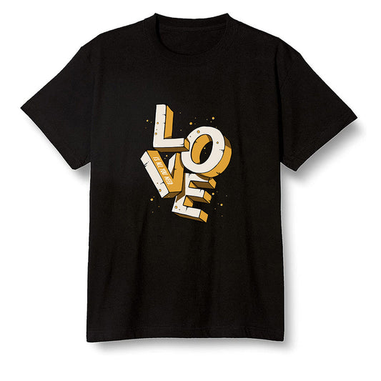 Pop Colour AJ1 Retro High OG Rookie Of The Year - Love!  - Black Men T-shirt