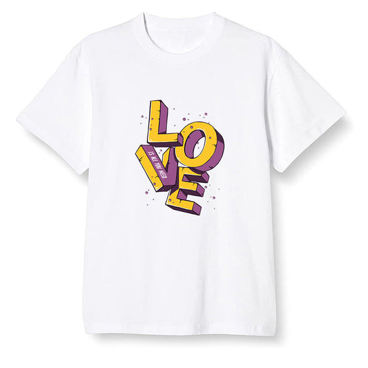 Pop Colour AJ1 Retro High OG Brotherhood - Love!  - White Men T-shirt