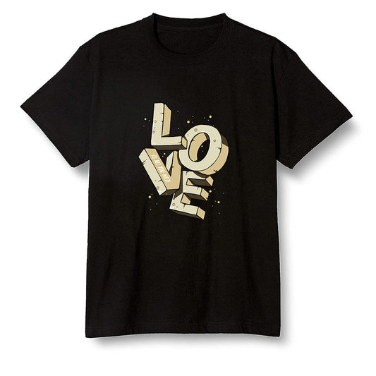 Pop Colour AJ1 Retro Hi Prm Mushroom - Love!  - Black Men T-shirt