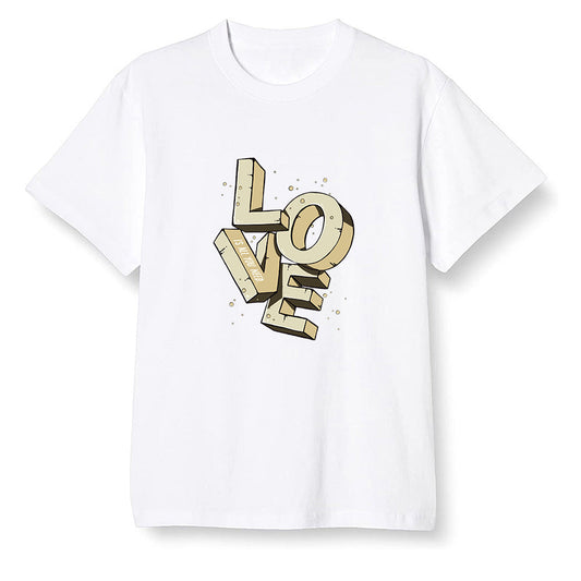 Pop Colour AJ1 Retro Hi Prm Mushroom - Love!  - White Men T-shirt