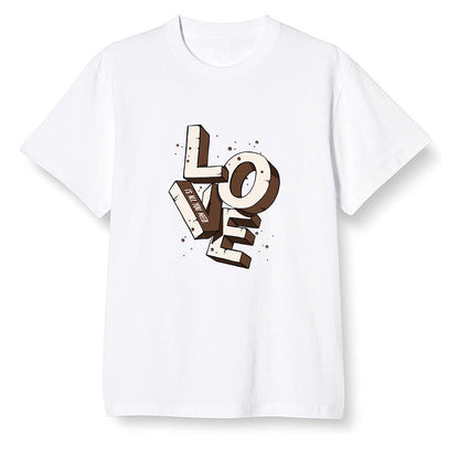 Pop Colour AJ1 High OG TS SP Travis Scott - Mocha - Love!  - White Men T-shirt