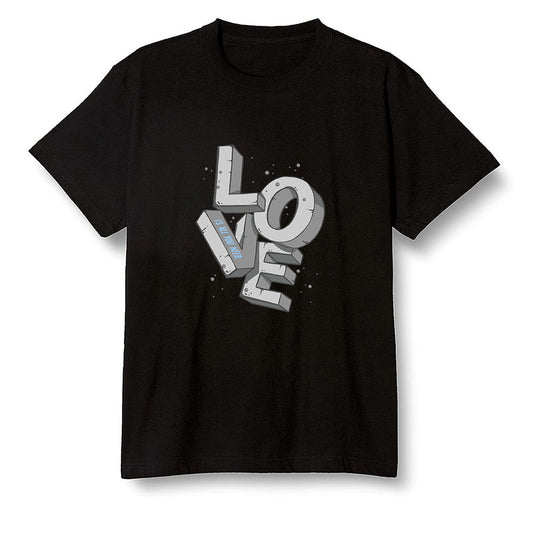 Pop Colour AJ1 Low Wolf Grey/Sail/Photon Dust/White - Love!  - Black Men T-shirt