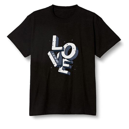 Pop Colour AJ1 High OG CO JP Midnight Navy - Love!  - Black Men T-shirt