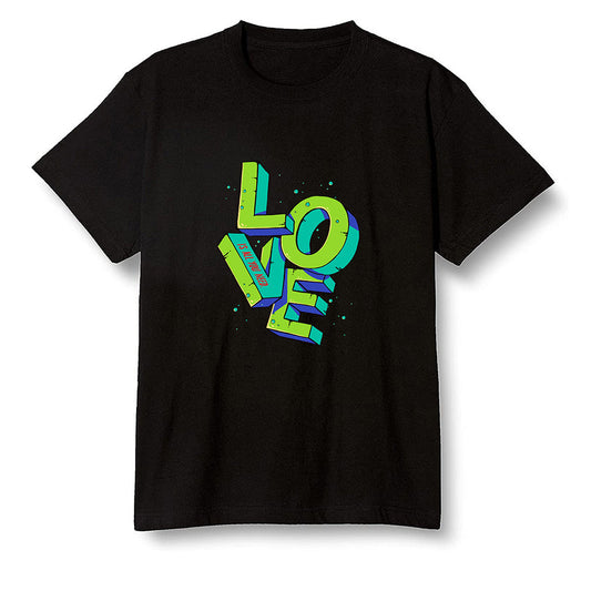 Pop Colour AJ1 Retro OG High J Balvin - Colores Y Vibras - Love!  - Black Men T-shirt