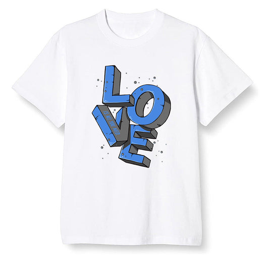 Pop Colour AJ13 Retro Black Royal - Love! - White Men T-shirt