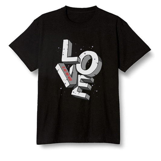 Pop Colour AJ13 Retro HE Got Game - Love! - Black Men T-shirt